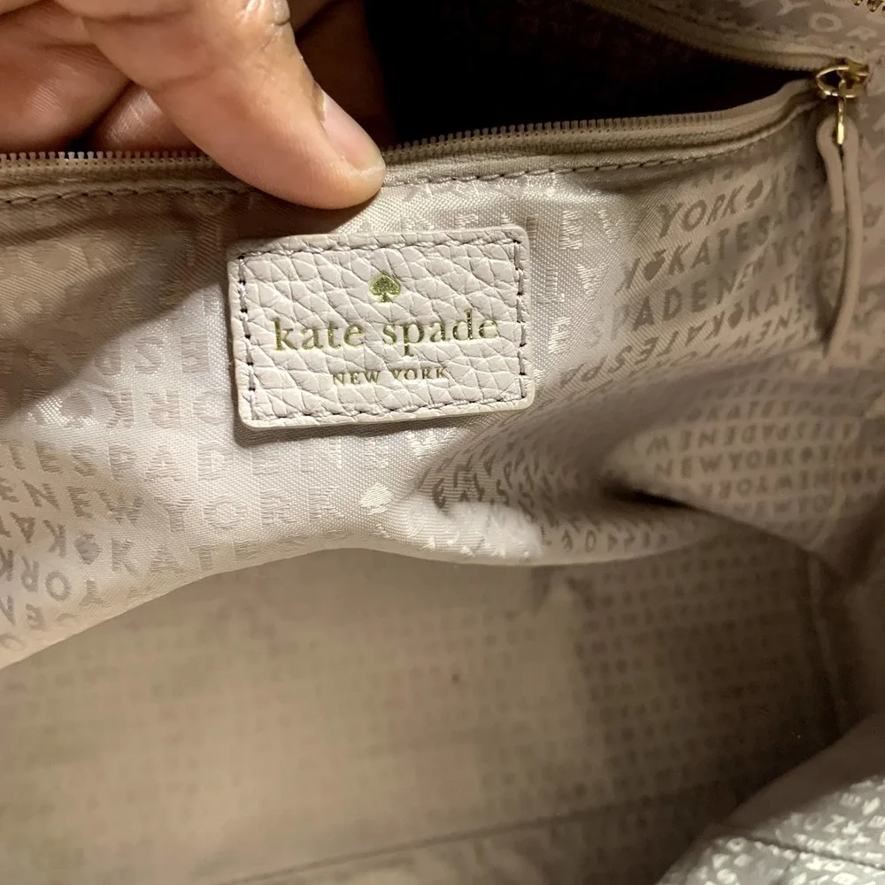 Kate Spade Leather Tan Beige Double Strap Chester Street Allyn Satchel Handbag